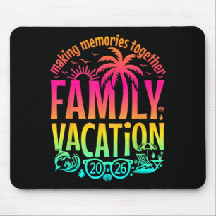 Family Vacation 2026 Beach Matching Family Summer Mouse Pad