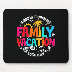 Family vacation 2026 beach matching family summer mouse pad