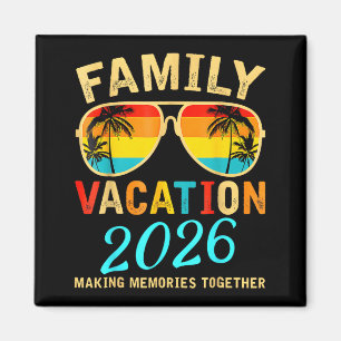 Family Vacation 2026 Beach Matching Summer Magnet