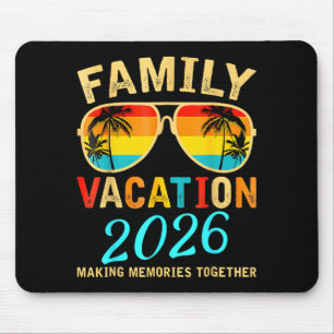 Family Vacation 2026 Beach Matching Summer Mouse Pad