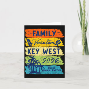 Family Vacation 2026 Key West Matching Summer Vaca Card