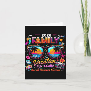 Family Vacation 2026 Punta Cana Making Memories Card