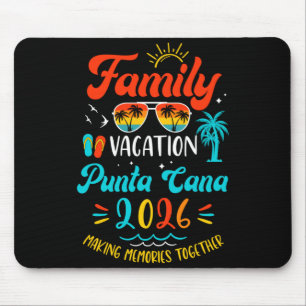 Family vacation 2026 punta cana matching summer mouse pad
