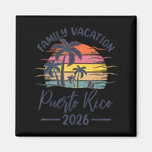 Family Vacation 2026 Summer Vibes Puerto Rico Beac Magnet
