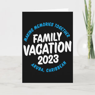 Family Vacation Aruba 2023 Card