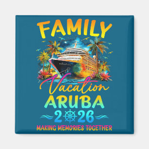 Family Vacation Aruba 2026 Matching Group Summer Magnet