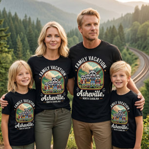 Family Vacation Asheville North Carolina Matching T-Shirt