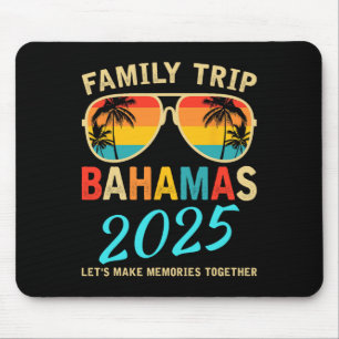 Family Vacation Bahamas 2025 Matching Group Summer Mouse Pad