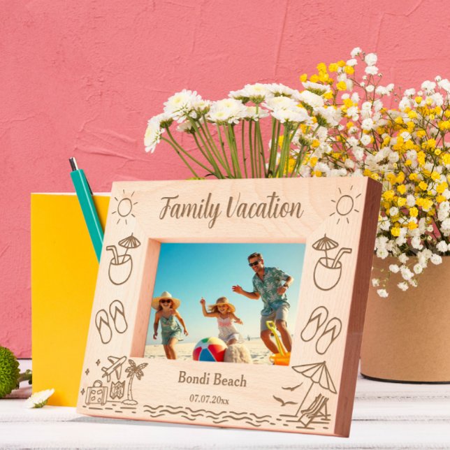 Family Vacation Beach keepsake  Etched Frames (Creator Uploaded)