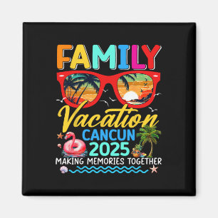 Family Vacation Cancun 2025 Summer Matching Group Magnet