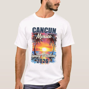 Family Vacation Cancun 2026 Summer Trip Matching S T-Shirt