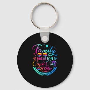 Family Vacation Cape Cod 2026 Palm Tree Gift  Key Ring