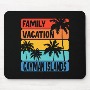 Family vacation cayman islands performance mouse pad