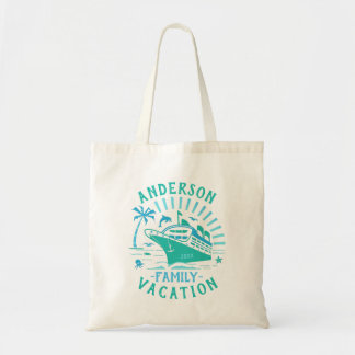 Family Vacation Cruise Ship Trip | Personalised Tote Bag