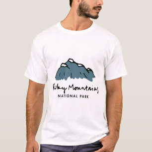 Family Vacation Design - Retro Rocky Mountains Nat T-Shirt