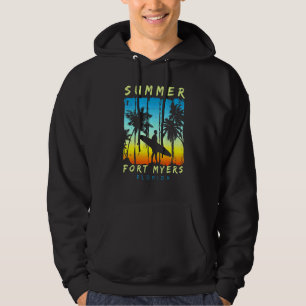 Family Vacation Florida Fort Myers Sunset Beach Hoodie
