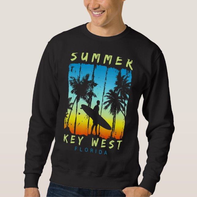 Family Vacation Florida Key West Sunset Beach Sweatshirt (Front)