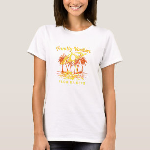 Family Vacation Florida Keys Keepsake Fl Remembran T-Shirt