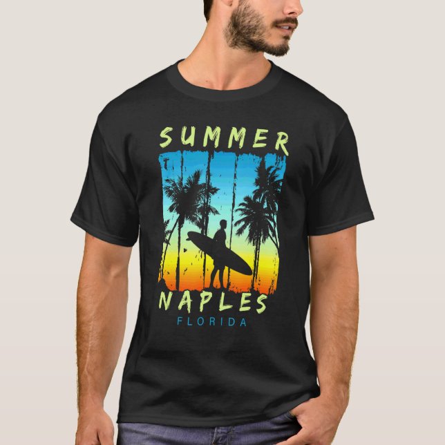 Family Vacation Florida Naples Sunset Beach T-Shirt (Front)