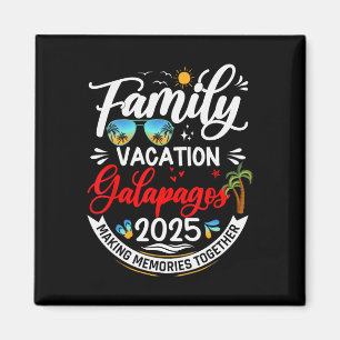 Family Vacation Galapagos 2025 Matching Cruise Vac Magnet