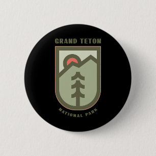 Family Vacation Gift - Grand Teton National Park 6 Cm Round Badge