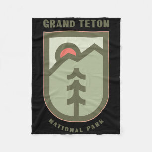 Family Vacation Gift - Grand Teton National Park  Fleece Blanket