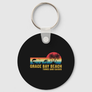 Family Vacation Grace Bay Beach Turks &amp; Caicos Key Ring