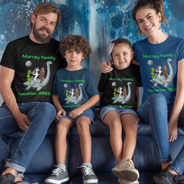 Family Vacation Group Tee Bigfoot Unicorn Alien (Creator Uploaded)
