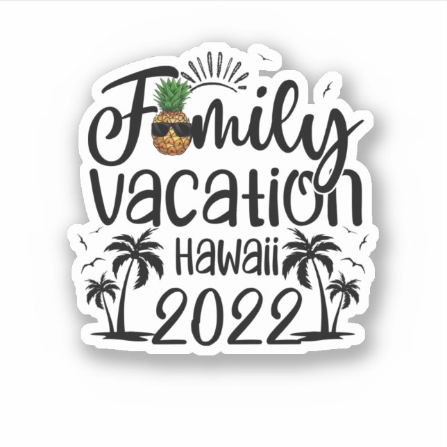 Family Vacation Hawaii 2022 Matching Family Group (Front)