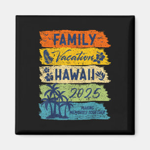 Family Vacation Hawaii 2025 Matching Group Vacatio Magnet