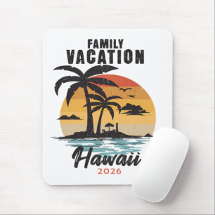 Family Vacation Hawaii 2026 Tropical Mouse Pad