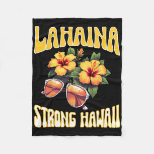 Family Vacation Hawaiian Lahaina Strong Maui Hawai Fleece Blanket