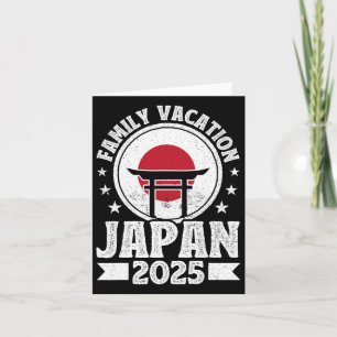 Family Vacation Japan 2025 Beach Summer Vacation Card