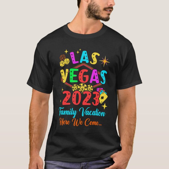 Family Vacation Las Vegas 2023 Matching Family Tri T-Shirt (Front)