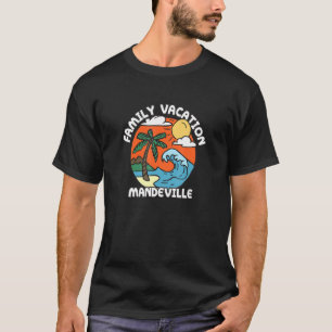 Family Vacation Mandeville Beach Louisiana Beach B T-Shirt