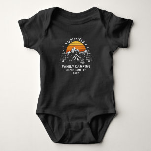 Family Vacation Matching Camping Custom Baby Bodysuit
