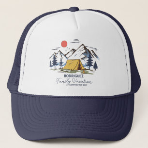 Family Vacation Matching Camping Custom Trucker Hat