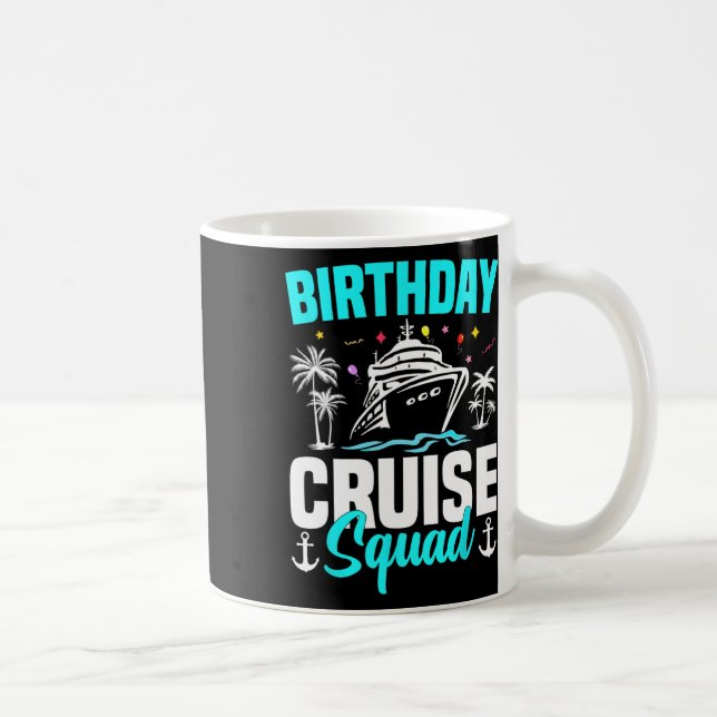 Family Vacation Matching Group Squad Birthday Crui Coffee Mug (Right)