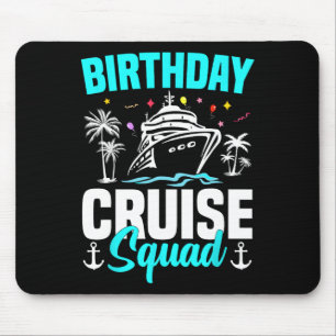 Family Vacation Matching Group Squad Birthday Crui Mouse Pad