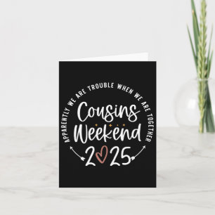 Family Vacation Matching Shirts Cousins Weekend 20 Card
