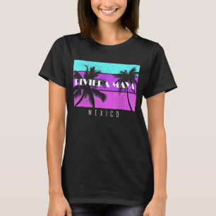 Family Vacation Mexico Riviera Maya Sunset Beach T-Shirt