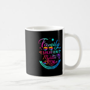 Family Vacation Myrtle 2026 Palm Tree Gift Coffee Mug