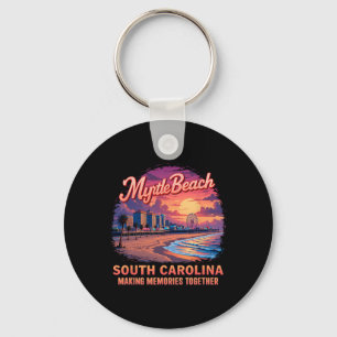 Family Vacation Myrtle Beach 2025 Holiday Summer M Key Ring