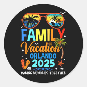 Family Vacation Orlando 2025 Family Vacation Toget Classic Round Sticker