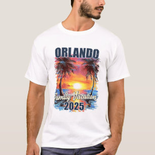 Family Vacation Orlando 2025 Summer Trip Matching T-Shirt