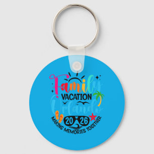 Family Vacation Orlando 2026 Beach Summer Vacation Key Ring