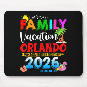 Family Vacation Orlando 2026 Matching Group Summer Mouse Pad