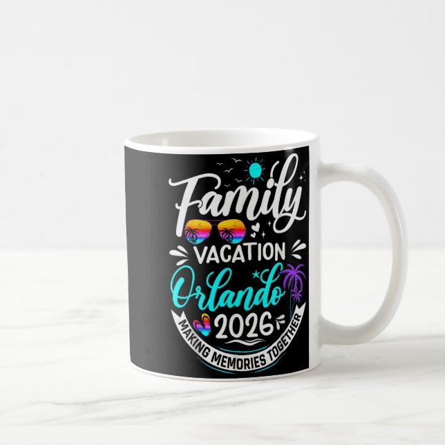 Family Vacation Orlando 2026 Matching Summer Vacat Coffee Mug (Right)