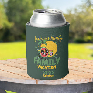 Family vacation personalised name matching  can cooler