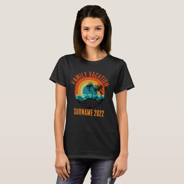 FAMILY VACATION PERSONALIZED  T-Shirt (Front Full)